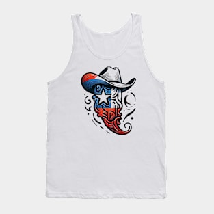 Chilean Flag Country Art Tank Top